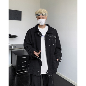 美式高街短款外套男高级感痞帅设计感小众春秋季夹克JK08326-P78图片