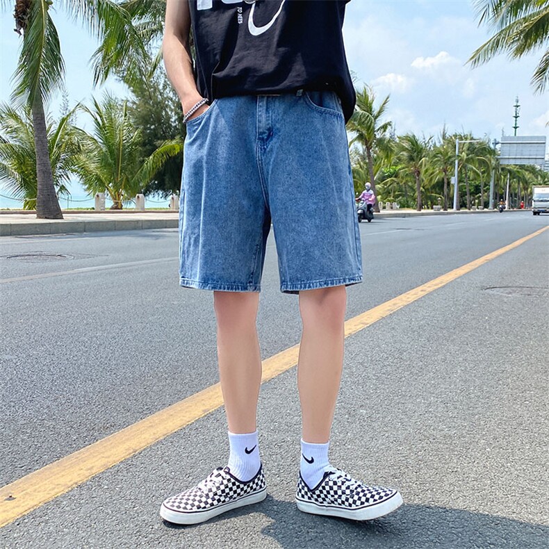 21夏季港风牛仔短裤男中性风五分牛仔裤子男DS-C407-506-P40,男装牛仔裤,电商C323-1