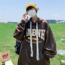 卫衣男春秋ins潮印花外套韩版潮流宽松百搭连帽上衣服W3810-P38，男装卫衣，星座512-2