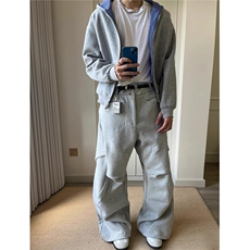 复古格子双面穿开衫连帽卫衣设计感宽松美式外套男女LW0355-P60，女装短外套，星座1008
