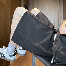 8XL-M特大码中性松紧腰休闲冰丝西装短裤五分裤百搭凉DK1531P28，男装牛仔裤，电商D206-1