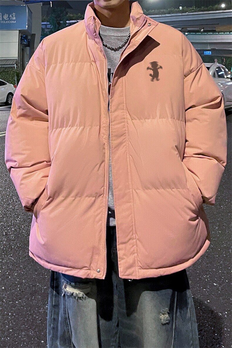 外景冬季加厚面包服男宽松保暖棉衣印花立领外套MF00432/P90,男装棉衣,电商B316