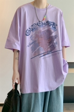 已注册/夏季内景新款宽松短袖T恤男潮动漫印花打底衫DT00576/P25，男装T恤，电商B316