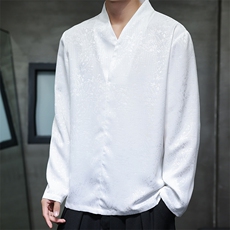 2026春季新款男装唐装风上衣新中式立领提花衬衫C179-P55，男装衬衫，电商B277(原6028)