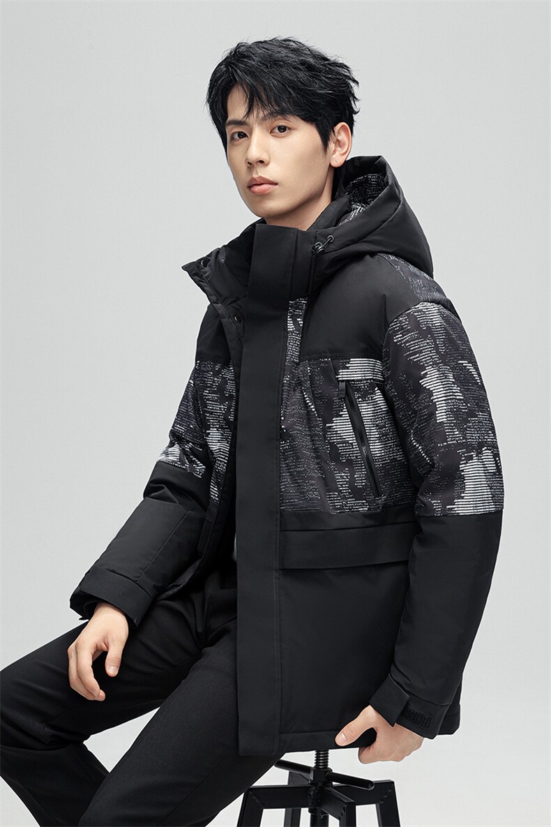 90白鸭绒黑金长款羽绒服2024新加厚男女情侣加厚外套防寒保暖上衣,男装羽绒服,星座301D-5(原星座1415）