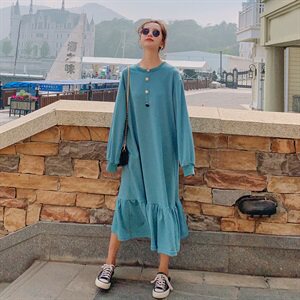 现货 271-9718-P115 新款鱼尾连衣裙 控168图片