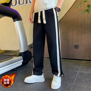 KK124加绒 P58 控78 秋冬季卫裤男潮流直筒百搭休闲裤 加绒款图片
