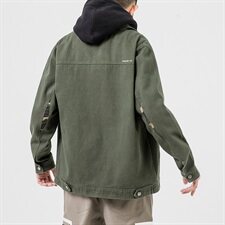 2019冬季新款日系大码男潮流牛仔加绒加厚外套棉衣J9621-P95，男装棉衣，电商A001