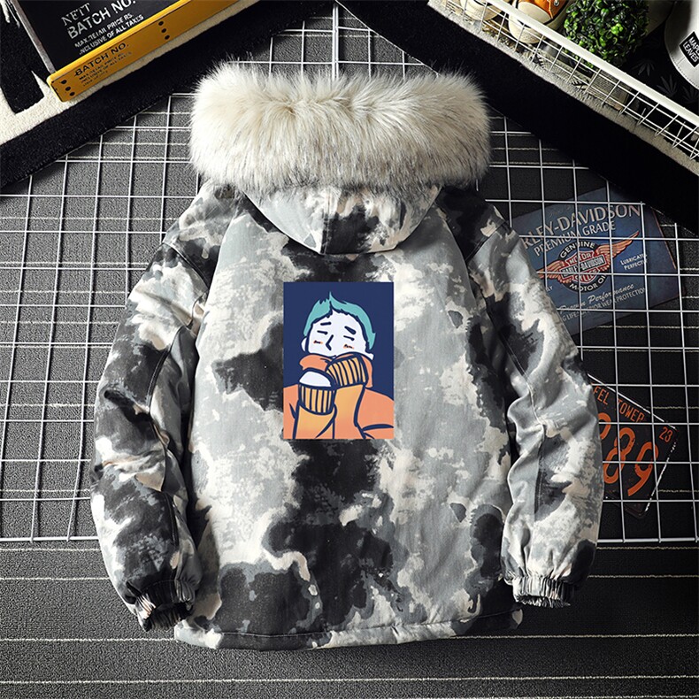 MC49042-P135日系潮衣男大码派克服男工装服外套袄,男装棉衣,电商A040A