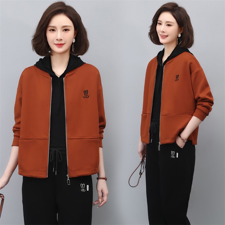 2023年春季新款韩版休闲百搭短外套女士短款拉链开衫气质减龄夹克，女装短外套，简韵佳