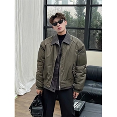 1506/GW92970/P67翻领夹克男ins春秋棒球服宽松情侣男潮流上衣，男装夹克，星座1506A
