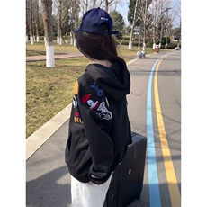 WE1738-P54美式复古重磅连帽卫衣男设计感小众，男装卫衣，电商B323A