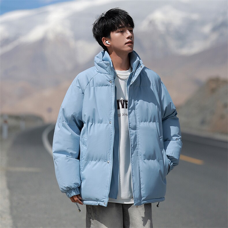 得物二开 立领假两件石墨烯内里棉服棉衣外套9088特P85控118图片