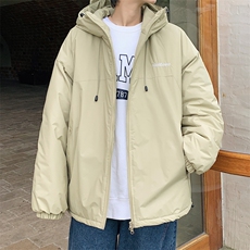 2024冬季港风男加绒加厚连帽棉衣冲锋衣棉服外套男装JK2800P95，男装棉衣，电商A086