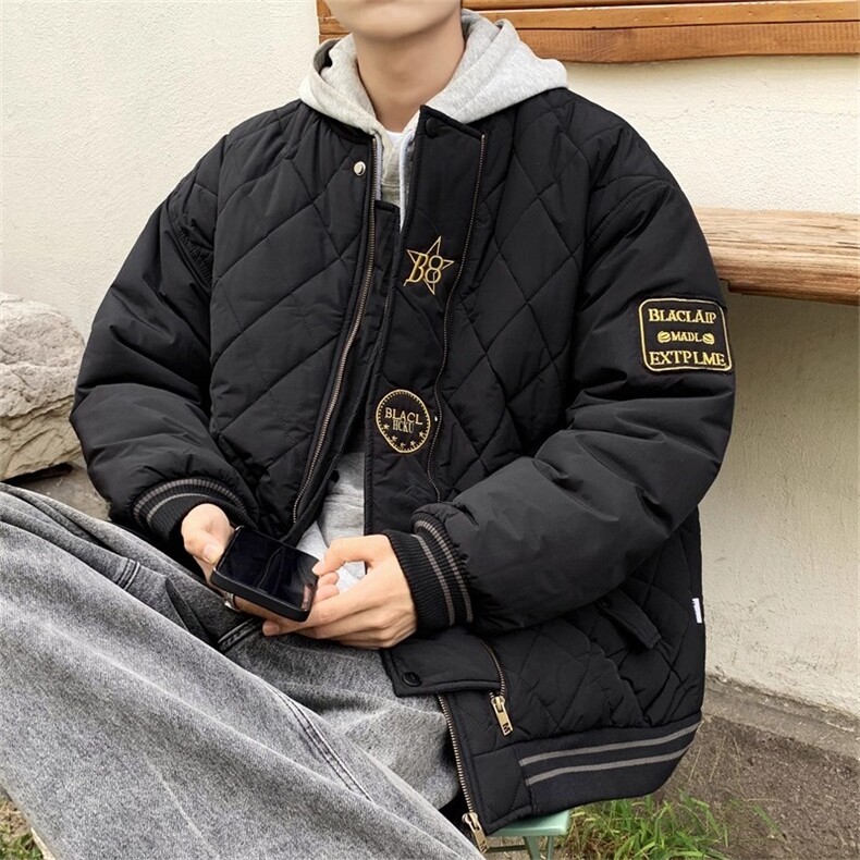 网图2025美式飞行员夹克外套棒球棉服夹克外套A025-GY18020-P78,男装夹克,电商A025