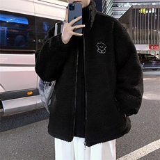 羊羔毛棉衣男冬季新款港风宽松百搭加厚情侣棉服外套W2270-P44，男装棉衣，星座512-2