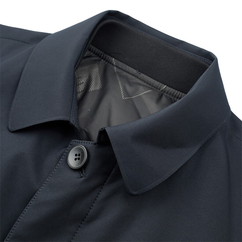 新款冬季拆卸内胆羽绒服男装保暖白鸭绒外套爸爸装YYYR9605-P235图片