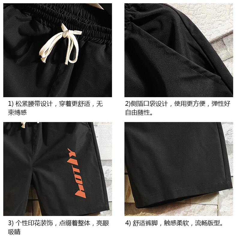 DK39006-P15港风休闲短裤男士大码运动五分裤男中裤男马裤砖墙,男装休闲裤,电商A040A