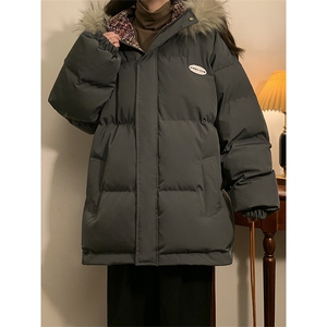 XZ102B-1冬季大毛领棉衣外套男女同款新款棉衣XZ102B-1-M8005P135图片