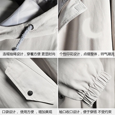 JK41055-P85纯棉连帽夹克男士大码工装夹克男外套男网格挂拍，男装夹克，电商A040A