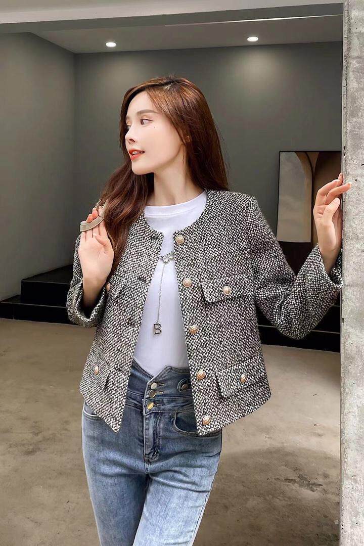 含毛粗花呢小香外套火，其它，天使公主