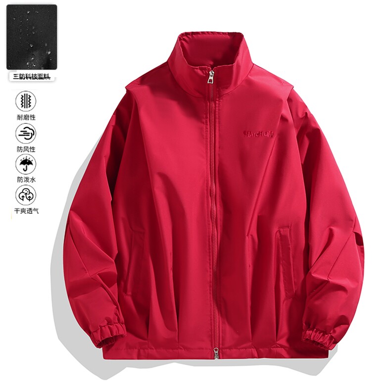 休闲纯色外套城市三防立领夹克上衣（69元）313B-NC0272-P60,男装夹克,星座313B