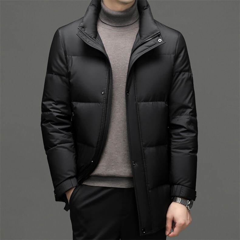 BJY15335钱塘2020-2冬季厚款商务休闲立领中年男士羽绒服P315,男装羽绒服,钱塘207-2