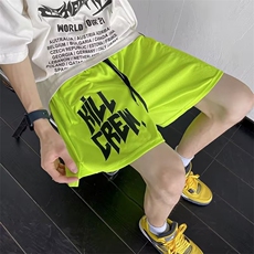 美式潮牌三分短裤男运动网眼速干篮球裤训练肌肉健身裤K4280-P25，男装牛仔裤，星座412