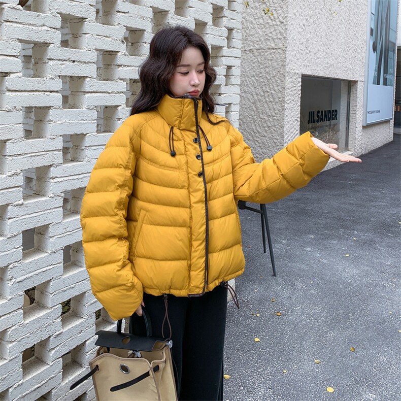 现货新款外套排骨款轻薄保暖休闲宽松女外套羽绒服,女装羽绒服,然然