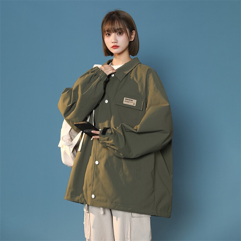 中性风新款工装夹克男宽松落肩宽松上衣外套JK733-P78图片