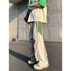 XZ612-K785-P55控79夏季伞兵裤运动街舞休闲裤撞色拼接速干裤，男装休闲裤，星座612