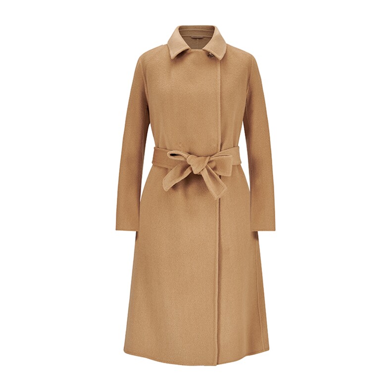 两用翻领2024年秋冬季新款羊毛双面呢大衣，女装双面呢大衣，织美生