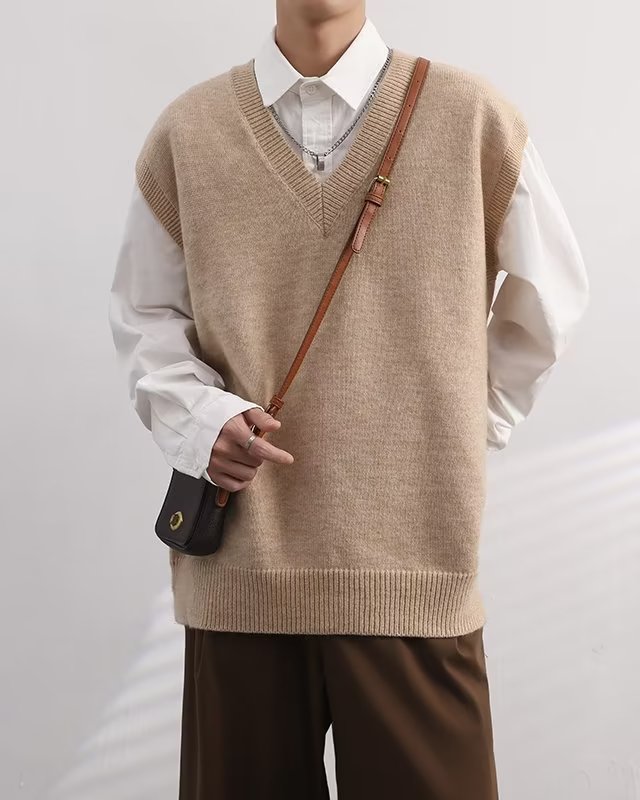 美式慵懒风马甲针织衫M2302P40,男装针织衫/毛衣,星座1116-2