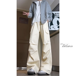 扎染工装牛仔裤男春季宽松直筒高街阔腿裤A166-NA5305-特P45控79图片