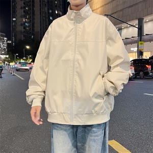 抖音直播飞行立领休闲纯色复古百搭外套美式教练夹克26188-37图片