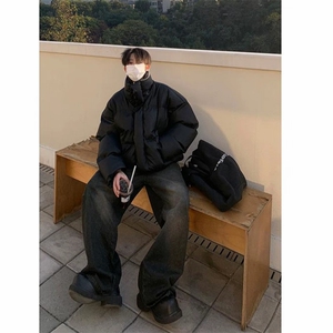 网图 冬季哑光PU皮棉服 加厚保暖棉衣D8808-特P65图片