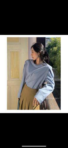 春季新款，肩棉长袖T恤，女装T恤，郭郭家