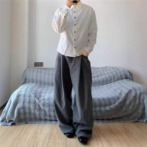 2025年原创设计长袖衬衫男高级感衬衣春秋休闲百搭外套图片