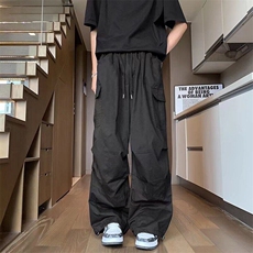 大口袋工装休闲裤男女韩版潮流百搭2025春新款ins长裤K6027-P45，男装休闲裤，星座412-2