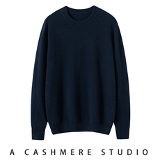 2025年秋季圆领青春流行长袖时尚百搭休闲，男装羊绒套衫，朝思纯山羊绒
