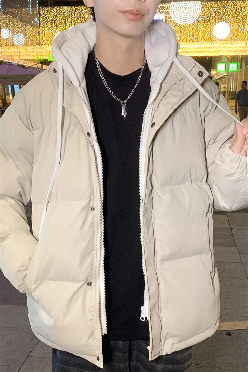 假两件加厚男女羽绒棉服2025冬季男装棉袄棉衣y90,男装棉衣,星座1508-3