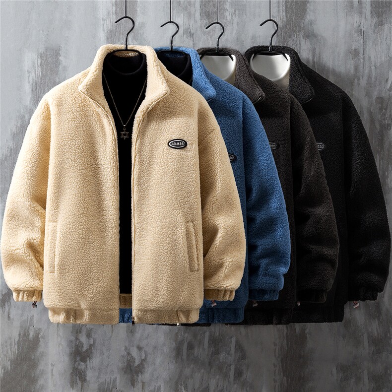 1灰墙挂拍宽松百搭潮流羊羔毛大码M-5XL棉衣外套男8727P105控149，男装棉衣，星座226-2