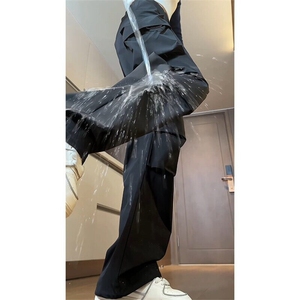 美式机能软壳冲锋裤女款夏季薄款大口袋工装裤防水防风速干伞兵裤图片