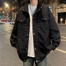 夹克外套男生季新款痞帅男士潮流休闲工装高街美式，男装夹克，星座716-3