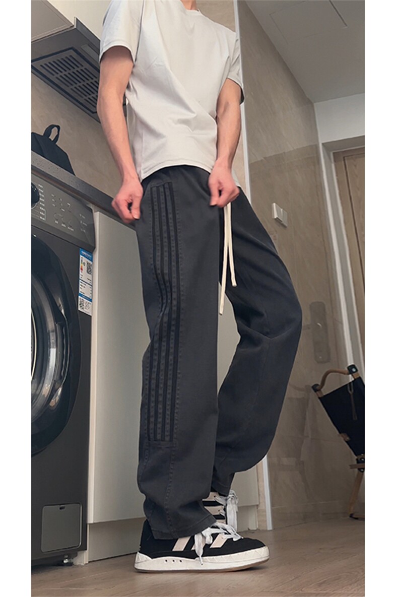 2025春夏季新款休闲裤男女同款ins小众垂坠感简约直筒裤DY528-P55,男装休闲裤,电商A178