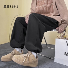 2023秋冬上新修身舒适百搭休闲长裤WK78-特批32，男装休闲裤，星座718-1