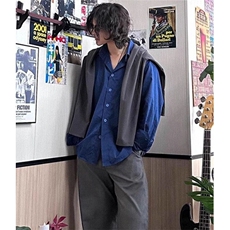 1:1长袖衬衫春秋日系帅气ins韩版潮流宽松薄款衬衣外套CS806，男装衬衫，星座1116A（原606A-3）