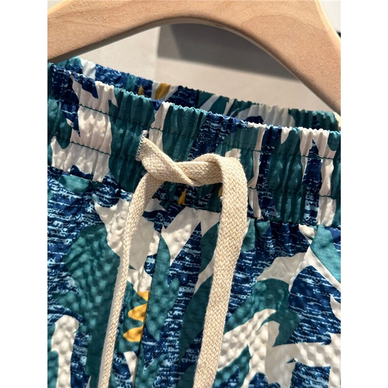 流行痞帅印花短裤男款夏季新款潮牌外穿五分裤男士休闲运动沙滩裤,男装牛仔裤,电商B212（原钱塘6029）