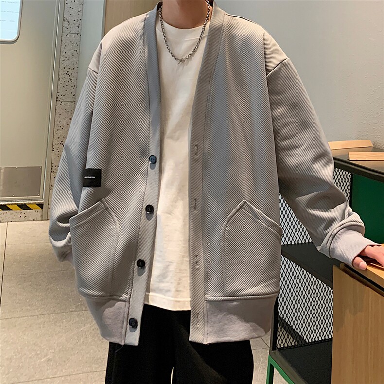EQ304秋季休闲开衫外套男2024新款秋装夹克港风潮流斜纹P63,男装夹克,电商C306-1
