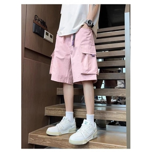 速干工装短裤男生夏季薄款宽松五分裤潮牌美式休闲裤子AA185-P38图片